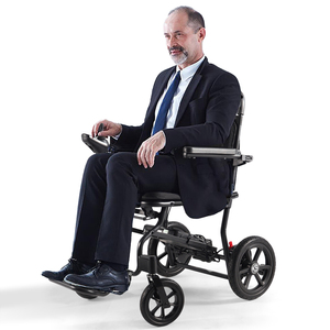 KSM-605Pro Folding Lightweight Aluminum Alloy Electric Wheelchair Intelligent Controller Electromagnetic Brake System 24V 6Ah - Product Image 4