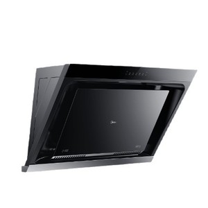 Hotte aspirante Midea 19m³/min à aspiration latérale, auto-nettoyante, avec panneau en verre trempé, pour cuisine domestique - Product Image 2