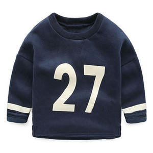 เสื้อผ้าเด็กขายส่ง เสื้อแขนยาวพิมพ์ลายตัวเลขสำหรับเด็กผู้ชายจากจีน - Product Image 4