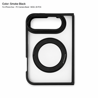Coque de téléphone pliable pour iPhone Duo, fine, avec béquille rotative, anti-rayures, en acrylique dépoli, toucher soyeux, protection TPU, vente en gros