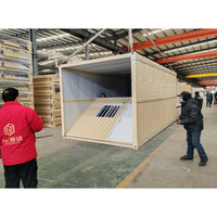 Villa préfabriquée en conteneur de 20 pieds à assemblage rapide pour bâtiment commercial de bureaux