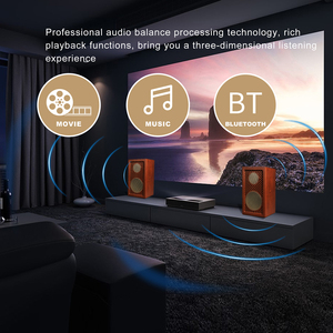 Loa kệ sách gỗ HiFi <span class=keywords><strong>Stereo</strong></span> 5.0, <span class=keywords><strong>Bluetooth</strong></span> không dây với đầu vào USB/AUX cho gia đình/máy tính/để làm quà tặng, bán trực tiếp từ nhà máy - Product Image 5