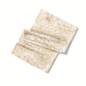 Custom Silk Scarf for Women Luxury Soft Lightweight Elegant Floral Print Fashion Accessory Gift <b>Wrap</b> for Ladies Spring Summer - Product Image 1