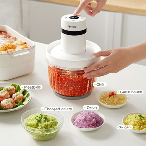 Robot culinaire électrique <span class=keywords><strong>4</strong></span> vitesses, <span class=keywords><strong>hachoir</strong></span> à viande, fonctionnement silencieux, <span class=keywords><strong>hachoir</strong></span> à légumes et préparateur de nourriture pour bébé, <span class=keywords><strong>bol</strong></span> en <span class=keywords><strong>verre</strong></span> 300W, <span class=keywords><strong>hachoir</strong></span> à viande. - Product Image 6