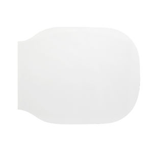 Siège de toilette allongé Azzurra Glaze en plastique thermoformé blanc à fermeture douce, style minimaliste pour salle de bain - Product Image 1