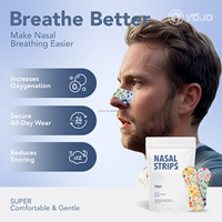 Bandes nasales anti-ronflement extra larges avec impression de logo personnalisé, patch nasal sans latex pour adultes, sommeil et sport, vente en gros