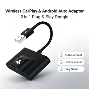 Adaptador Inalámbrico CarPlay Android Auto, Dongle USB, Convierte CarPlay con Cable a Inalámbrico para Vehículos con CarPlay de Fábrica - Product Image 1