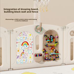 <span class=keywords><strong>Parc</strong></span> de jeu <span class=keywords><strong>pour</strong></span> bébé moderne et sécurisé avec pliage facile, <span class=keywords><strong>espace</strong></span> de jeu extra large <span class=keywords><strong>pour</strong></span> bébés et enfants, utilisation à domicile - Product Image 4