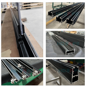 Trượt kính hiên không khung accordion trượt Patio bi gấp cửa sân thượng ban công Rèm tường sunroom cửa kính bên ngoài - Product Image 3