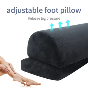 Repose-pieds pour sous le bureau au travail, repose-pieds confortable avec 2 hauteurs réglables, repose-pieds avec housse lavable - Product Image 3