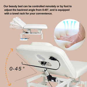<span class=keywords><strong>Table</strong></span>/Lit de <span class=keywords><strong>massage</strong></span> électrique intelligent portable pour soins capillaires et esthétiques - Product Image 6