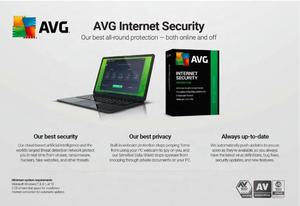 Logiciel antivirus de protection de la confidentialité pour PC/Mac/Android/Linux, 1 APPAREIL/1 AN, code en ligne pour AVG Internet Security 2022 - Product Image 3