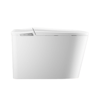 8819H Dayao Cuvette de toilette intelligente automatique avec bidet intégré, blanche, design allongé, monobloc intelligent, siège chauffant télécommandé, siphon en S inclus