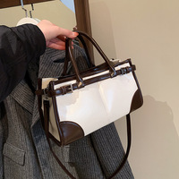 Sac à main fourre-tout pour femme, sac à bandoulière de banlieue, nouvelle collection 2026, élégant, de luxe, en PU, vintage, avec fermeture éclair, style urbain