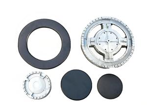 Fornello a Gas a Doppia Fiamma con Accensione Elettronica a Impulsi, Classe B, per Uso Esterno, Installazione Incassata, Superficie in Acciaio Inox Nero - Product Image 5