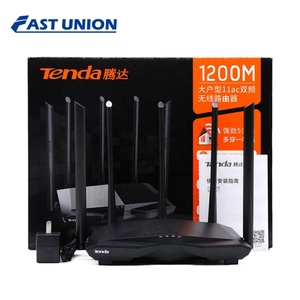 Chip de alto rendimiento 2,4 Ghz/5,0 Ghz Tenda AC7 2,4G y 5G AC1200M Router inalámbrico WiSP Interfaz de operación de firmware en inglés - Product Image 4