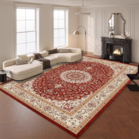 Tapis rectangulaire moderne européen fabriqué à la machine, doux, écologique, antidérapant, lavable pour chambre à coucher et salon