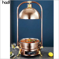 Réchauffeur de nourriture électrique de haute qualité en acier inoxydable et lampe chauffante en cuivre pour l'utilisation de la restauration buffet d'hôtel