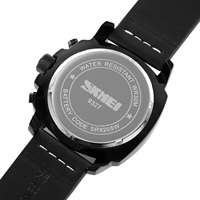 Reloj Multifuncional SKMEI 9327 con Cronómetro, Calendario, Cuarzo, Correa de Acero Inoxidable para Hombre, Estilo Antiguo, Resistente al Agua