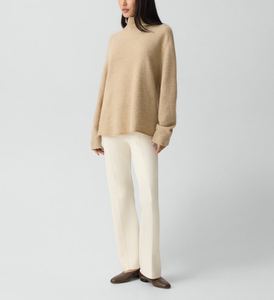 <span class=keywords><strong>Pull</strong></span> en laine tricoté à col roulé pour femmes, personnalisé, en gros, 2026, <span class=keywords><strong>chaud</strong></span>, décontracté, manches longues - Product Image 4
