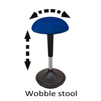 Chaise de bureau ergonomique à hauteur réglable avec système de levage à gaz pour une assise active, design moderne, idéale pour le télétravail