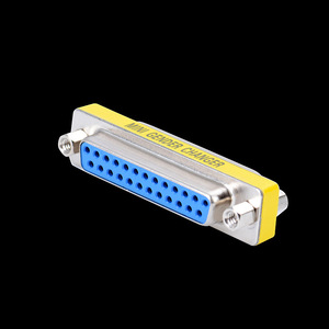 Adaptador DB25 hembra a hembra, conector D-Sub con tornillos para transferencia de señal de vídeo por puerto paralelo - Product Image 3