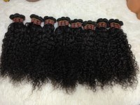Letsfly Deep Wave 22 pouces 100% Cheveux Humains Naturels Bouclés Noir Naturel 20 pièces 1kg Cheveux Brésiliens Remy Extensions de Cheveux Humains
