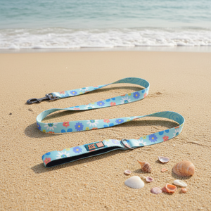 MIDEPET Luxuriöse Blumenmuster-Hundeleine aus Legierung und Polyester, 360 Grad Verstellbar, mit Komfortablem Gepolstertem Griff, Großhandel für Haustierzubehör - Product Image 1