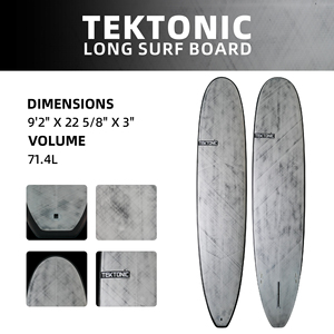 Planche de surf longue personnalisée en usine |   Planche de surf haut de gamme en fibre de carbone et EPS, laminée à la main sous vide, 9 pieds 71,4 L - Product Image 2