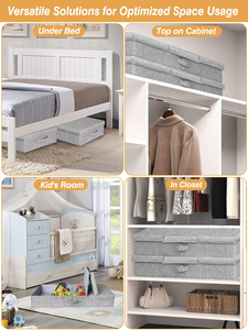 Wholesale Customizable Popular Under-Bed Storage <b>Boxes</b> Kids <b>Clothes</b> Storage Seasonal Under Bed Storage - Product Image 5