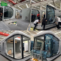 Hôtel capsule spatiale de luxe, chambre modulaire préfabriquée, maison mobile