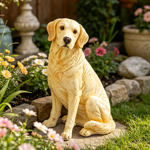 Sculptures d'animaux en résine personnalisées de chiens Labrador, idéales pour la décoration de la maison et du jardin - Product Image 1