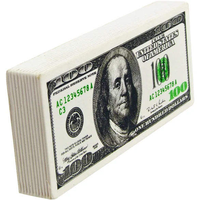 Billete de $100 de Dólares Estadounidenses Simulado con Logotipo Personalizado, Juguete Antiestrés de PU y Espuma, Unisex, Edades 5-13