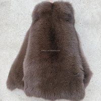 Peau de renard teinte bleu roi pour vêtements, vente en gros