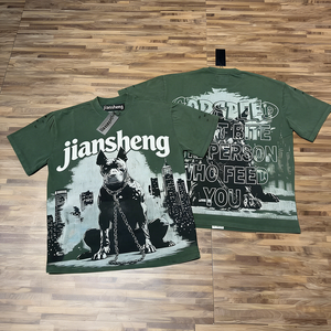 <span class=keywords><strong>T</strong></span>-<span class=keywords><strong>shirt</strong></span> a maniche corte in cotone <span class=keywords><strong>vintage</strong></span> lavato con stampa teschio Godspeed <span class=keywords><strong>Rock</strong></span> Street per coppie, 100% lavorazione a maglia - Product Image 5