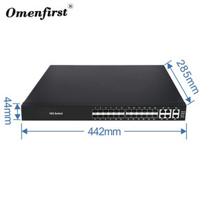 24 puertos 1000M SFP 4 10g puertos escalables Witch 10g Conmutador gestionado Convergencia óptica Conmutador PoE de red Ethernet Gigabit de 6 puertos - Product Image 4