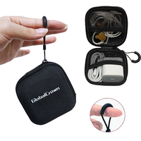 GlobalCrown Petit sac de transport électronique EVA Étui de protection rigide à fermeture éclair pour écouteurs KZ Câble de chargement et accessoires