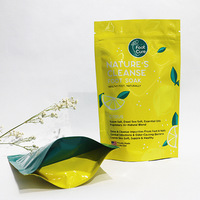 Pochette refermable mate blanche personnalisée avec impression en gravure pour emballage alimentaire et de snacks, épaisseur 100 microns