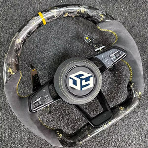 Volant en cuir et daim pour Audi A6 C7 A6L A4 B8 B9 A5 A4L Q5 A3 Q3 Q7 B7 A8 R8 TT RS3 RS4 RS5 <span class=keywords><strong>S3</strong></span> S4 S5 - Product Image 1