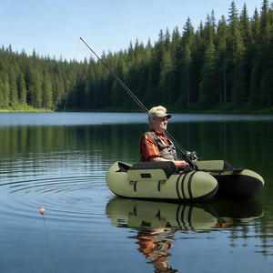 Bateau gonflable de pêche à <span class=keywords><strong>la</strong></span> <span class=keywords><strong>mouche</strong></span> <span class=keywords><strong>en</strong></span> PVC personnalisé avec 1 an de garantie pour 2 pêcheurs, respectueux de l'environnement, pour <span class=keywords><strong>la</strong></span> pêche <span class=keywords><strong>en</strong></span> lac - Product Image 4