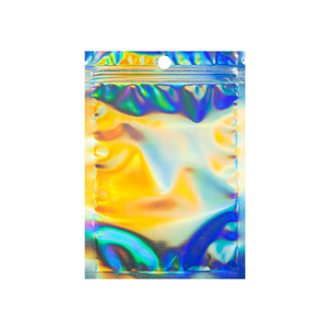 高品质定制标志激光薄膜印刷拉链全息袋聚酯薄膜拉链塑料可重新密封袋 - Product Image 3