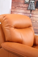 Canapé de cinéma en cuir de luxe pour villa, inclinable, électrique, pivotant et à bascule