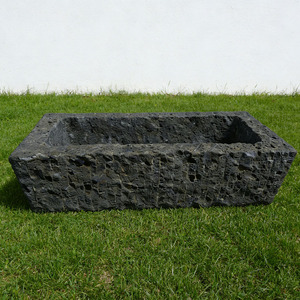 <span class=keywords><strong>Fontaine</strong></span> de jardin <span class=keywords><strong>en</strong></span> <span class=keywords><strong>pierre</strong></span> de lave volcanique noire récupérée, bassin d'eau antique, décoration extérieure, sur mesure - Product Image 6