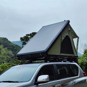 OEM carcasa dura 3-4 personas triángulo camping carpa en la azotea de aluminio para acampar por tierra tene para jeep - Product Image 3