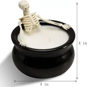 Halloween Skeleton Trang Trí Sọ Nến Cổ Điển Trang Trại Gothic Trang Trí Cho Nhà Thanh Trong Nhà Phòng Bảng