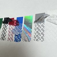 Étiquettes de garantie de sécurité holographiques anti-effraction imprimables de haute qualité, résistantes à l'eau et écologiques pour articles de luxe