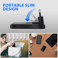 Cargador de Pared Ultrafino GaN, Puertos Duales Tipo C, Enchufe Europeo Plegable, 35W, Cargadores y Adaptadores de Viaje Delgados de Carga Rápida para Teléfono Móvil