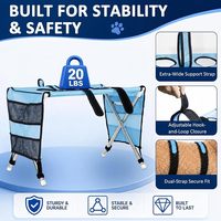 Hamac de toilettage pour petits chiens avec support, hamac de bain pliable pour chiens et chats, pour le bain et les soins quotidiens