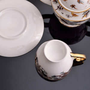 Ensemble de café et de thé en céramique à motif jungle de la série H, vente en gros promotionnelle, 15 pièces - Product Image 4