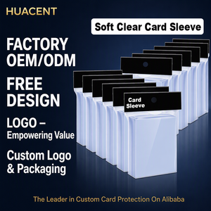 Custom Design Soft Clear Baseball <strong>Trading</strong> <strong>Card</strong> <strong>Sleeves</strong> for <strong>Trading</strong> Standard Fit for Game Tcg Football <strong>Card</strong> Sports Game <strong>Cards</strong> - Product Image 1